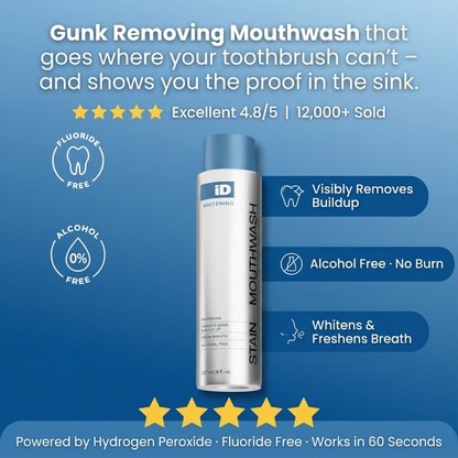 Gunk Removing Mouthwash - Remove Bad Breath And Whiten Teeth